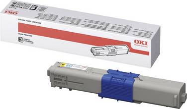 Toner OKI pour imprimante laser OKI C310, C330, C510, C530 2000 pages jaunes