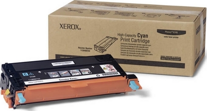 Cartouche toner Xerox Cyan 113R00723 HC 6000 pages pour Phaser 6180