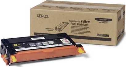 Cartouche toner Xerox Jaune 113R00725 HC 6000 pages pour Phaser 6180