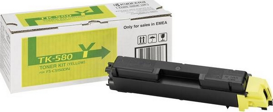 Toner Kyocera TK-580Y pour pour ECOSYS P6021 CDN, FS-C5150DN jaune