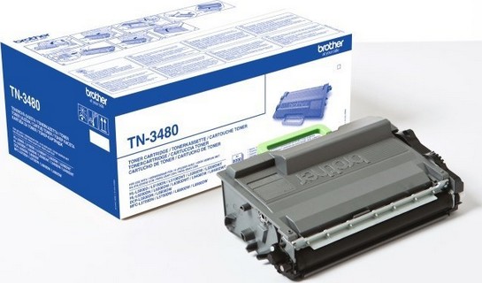 Cartouche toner Brother TN-3480 jumbo 8000 pages pour HL-L6250DN,L6300DW noir