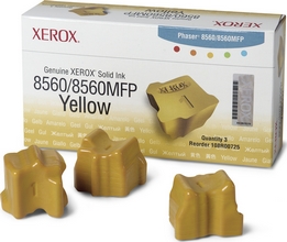 Colorstix encre solide lot de 3 cartouche pour Phaser 8560 jaune