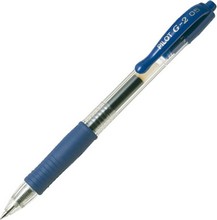 Roller encre gel G2 05 pointe fine 0,3 mm rechargeable bleu