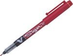 Stylo feutre V Sign Pen pointe moyenne 0,6 mm Rouge