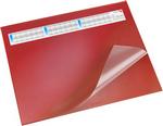 Sous-main Durella DS 52x65cm rabat transparent rouge