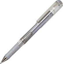 Stylo roller à encre gel Hybrid Gel Grip DX Metallic K230M 0,5mm argent