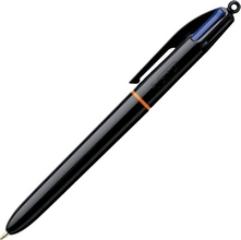 Stylo à bille rétractable Bic 4 couleurs Pro Noir