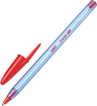 Stylos-Bille BIC CristalSoft Pointe Moyenne rouge