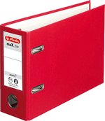 Classeur levier A5 PP ext, papier int maX.file à l italienne dos 75mm rouge