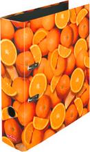 Classeur à levier maX.file motif Oranges A4 dos 80 mm