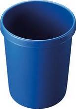Corbeille papier plastique PE ronde 45 litres bleu