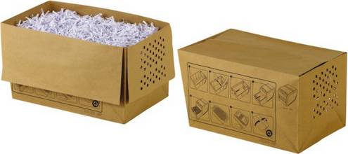 Sac poubelles 20 litres papier recylcé pour destructeurs Rexel Auto+ 80 et 90 par 20