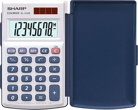 Calculatrice SHARP EL-243S 8 chiffres étui avec rabat