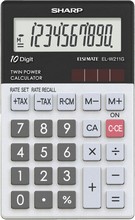 Calculatrice de poche Sharp EL-W211 GGY 10 chiffres 70x11cm