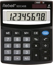 Calculatrice de bureau SDC 408, noir