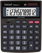 Rebell Calculatrice de bureau Panther 12, noir