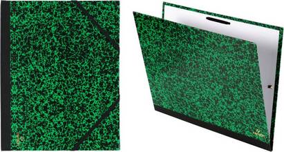 Carton dessins Annonay vert noir avec 2 élastiques 320 x 450 mm
