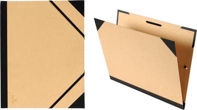 Carton à dessin Tendance avec 2 élastique 320 x 450 mm brun 