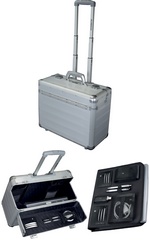 Valise pour pilotes DISCOVERY, aluminium, argent