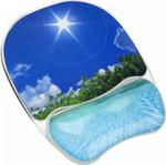 Tapis souris avec Repose-poignet plage tropicale