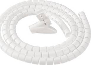 Cable de management CableZip longueur 2m diamètre 2cm blanc