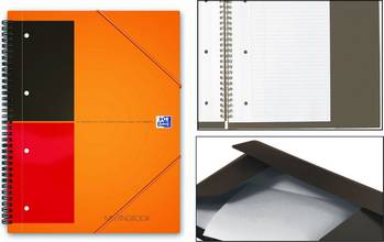Meetingbook cahier A4 Oxford© international ligné 160 pages 90g orange
