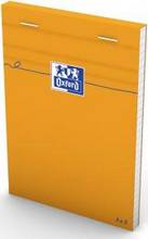 Bloc notes A6 10,5x14,8cm agrafé quadrillé 5x5 80 feuilles 80g couv orange