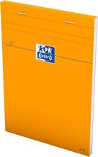 Bloc notes A5 14,8x21cm agrafé quadrillé 5x5 80 feuilles 80g couv orange