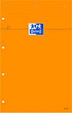 Bloc notes perforé 4 trous 210x315mm ligné 80 feuilles 80g orange