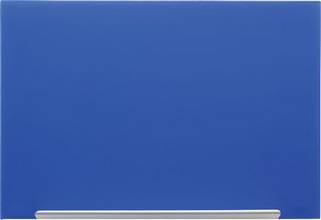 Tableau magnétique en verre Diamond rectangle 677x381mm bleu