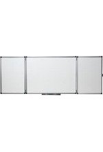 Tableau triptyque émaillé blanc magnétique 120 x 90 cm (fermé) 
