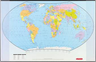 Sous-main carte politique du monde, 680 x 440 mm