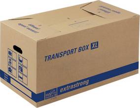Carton de transport XL L680xP350xH355mm extrastrong 30kg avec champ d'étiquetage