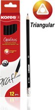 Crayons papier HB Grafitos triangulaire avec gomme