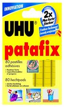Pates adhésives Patafix repositionnable 80 pastilles jaunes