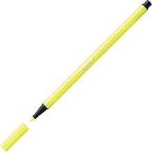 Stylos feutre Pen 68 pointe moyenne 1,0mm jaune fluo 024