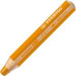 Crayons de couleur woody 3 en 1 rond orange
