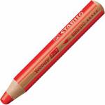 Crayons de couleur woody 3 en 1 rond rouge