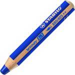 Crayons de couleur woody 3 en 1 rond bleu