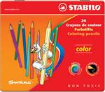 Crayons de couleur Color hexagonal mine 2,5 mm Boite métal de 24