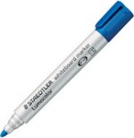 Marqueur tableau blanc effaçable Lumocolor 351-3 rechargeable pointe ogive Bleu