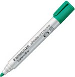 Marqueur tableau blanc effaçable Lumocolor 351-5 rechargeable pointe ogive Vert