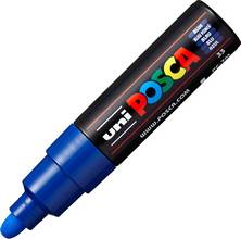 Marqueur peinture Posca PC-7M pointe conique large 4,5-5,5mm bleu foncé