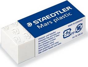Gomme plastique Mars plastic mini, blanc