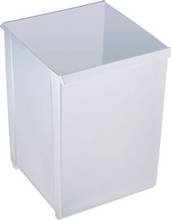 Corbeille papier quadratique 20 litres gris clair