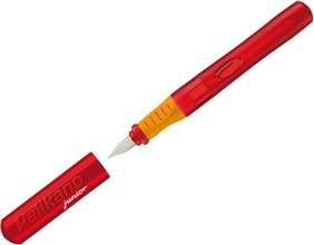 Stylo plume Pelikano Junior P68L plume L pour gaucher rouge translucide