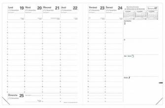 Recharge pour Agenda Président 2024 A4 210x270mm décembre à  décembre 13 mois avec répertoire