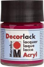 Peinture acrylique brillante Decorlack Rouge carmin flacon 50 ml