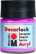 Peinture acrylique brillante Decorlack Rose flacon 50 ml