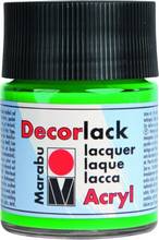 Peinture acrylique brillante Decorlack Vert clair flacon 50 ml